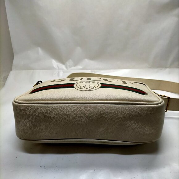 Gucci Shoulder Bag Sherry Line White Leather - Picture 5 of 9
